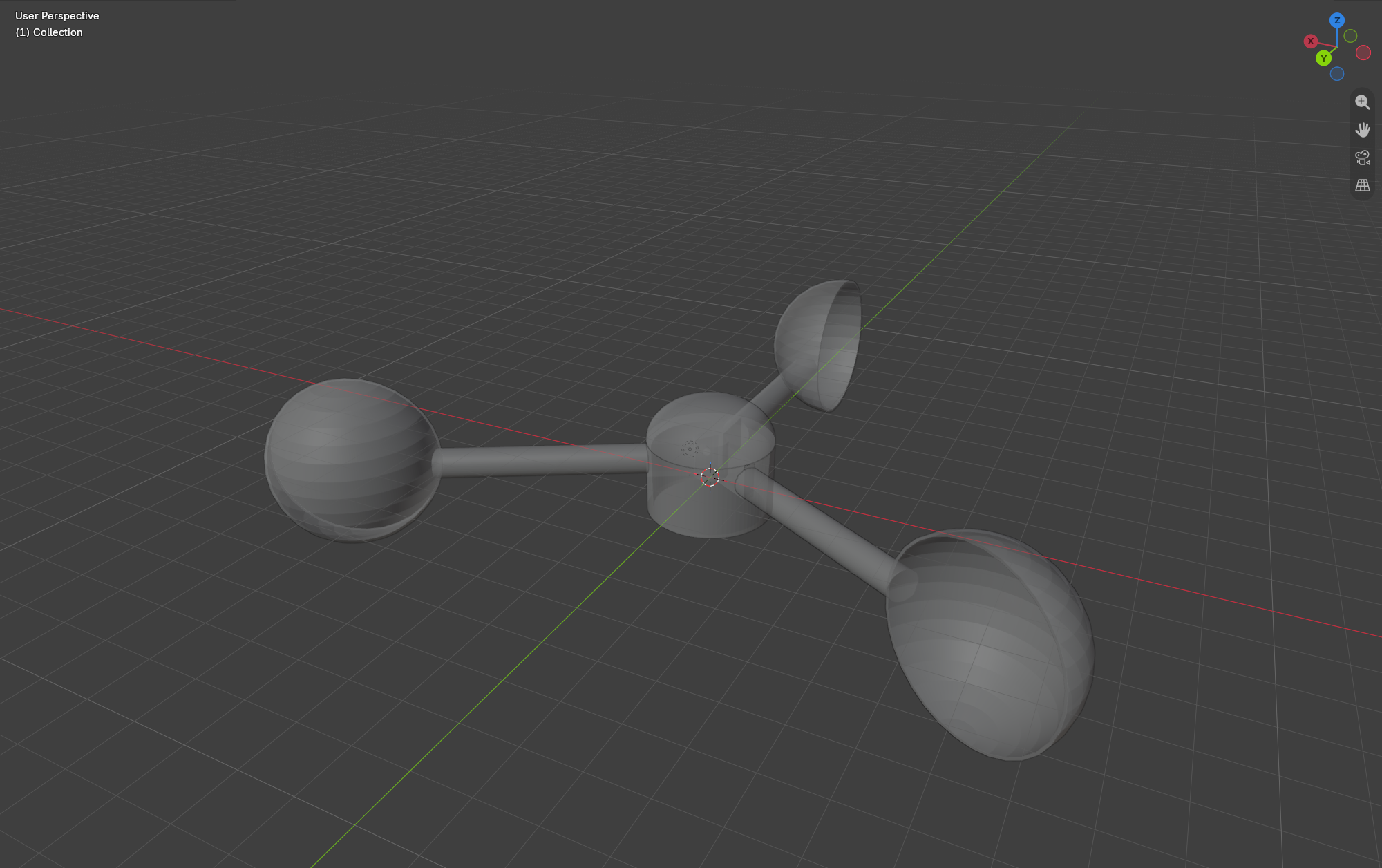 Modèle 3D d’un anémomètre en cours de conception